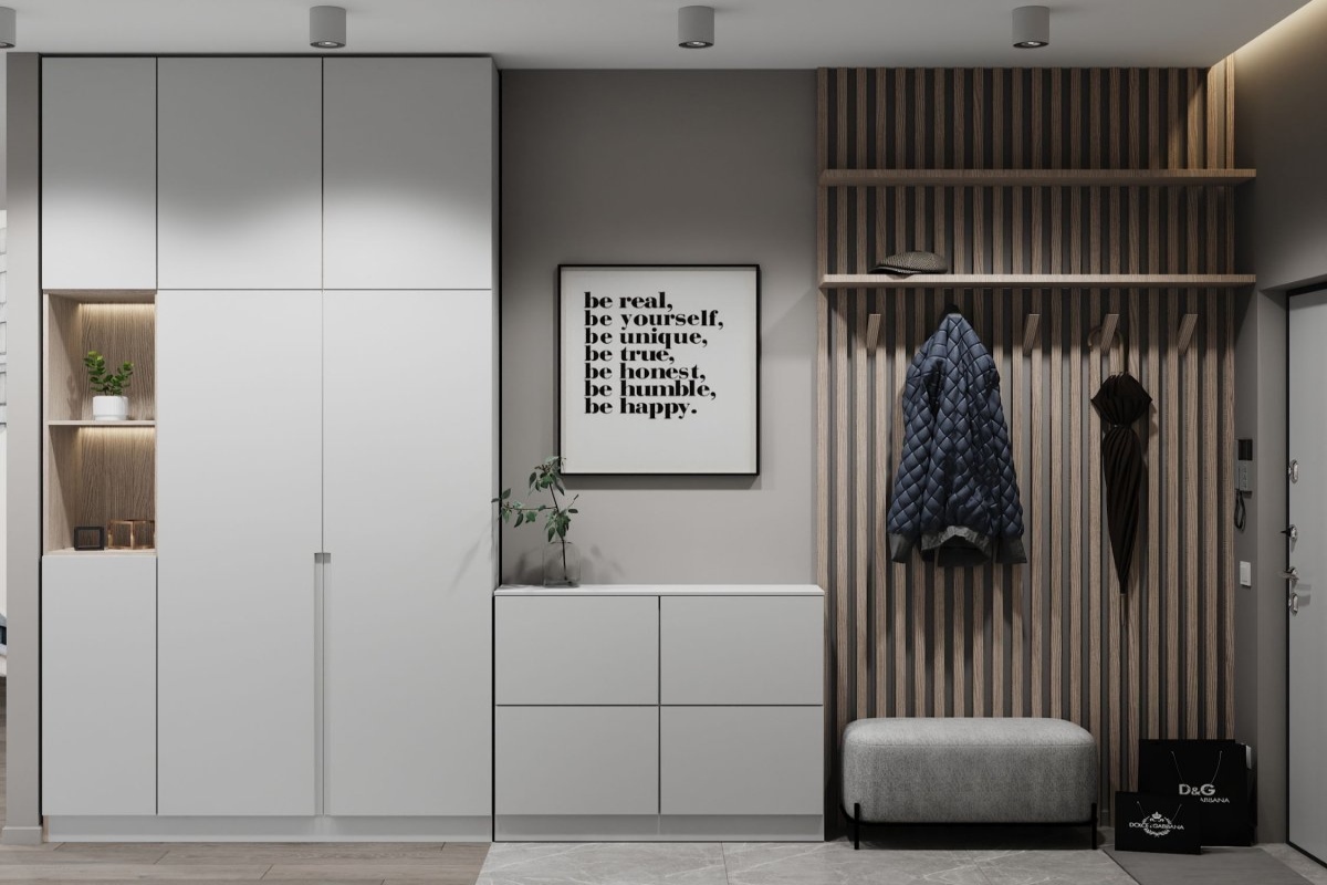 Дизайн прихожей в квартире со шкафом-купе: варианты интерьера, идеи для узкой прихожей